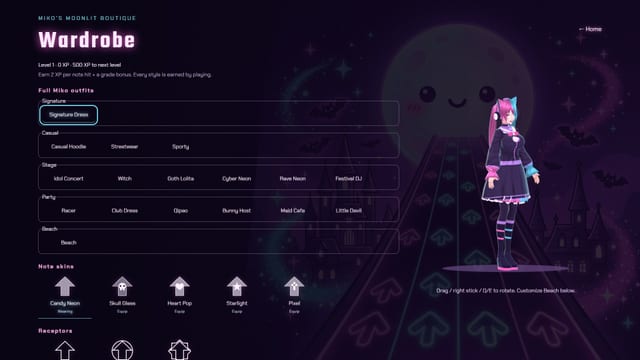 Miko wardrobe screen