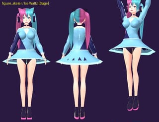 Ice Waltz - front, back and jump pose