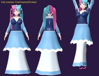 Frost Empress - front, back and jump pose
