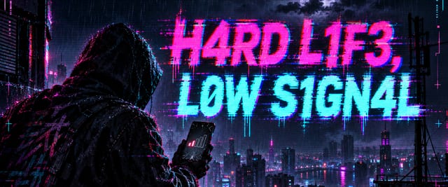 H4RD L1F3, L0W S1GN4L - song banner