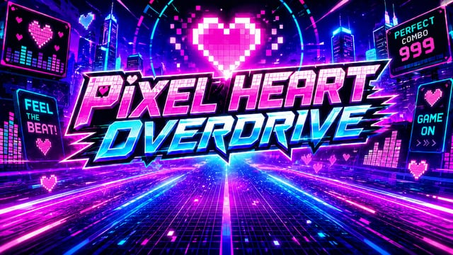 Pixel Heart Overdrive - song banner